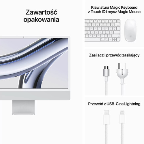 Apple iMac 24 M3 2023 Silver (MQRK3)