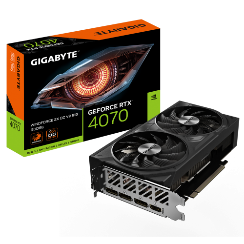 Gigabyte GeForce RTX 4070 WINDFORCE 2X OC V2 12G (GV-N4070WF2OCV2-12GD)