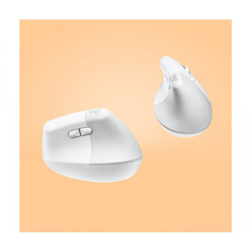 Logitech Lift Vertical Ergonomic Mouse Off-White (910-006475)