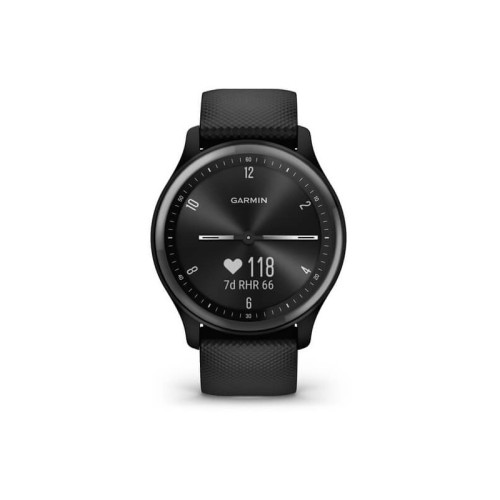 Стильний годинник Garmin Vivomove Sport Black Case зі смужкою Slate Accents (010-02566-00)