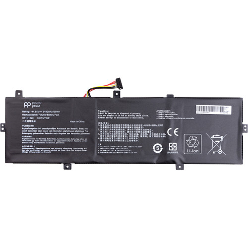 Аккумулятор PowerPlant для ноутбуков ASUS Zenbook UX430U (C31N1620) 11.55V 3400mAh