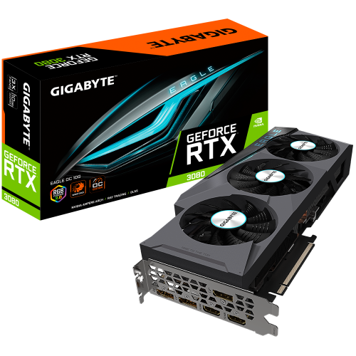 Видеокарта GIGABYTE GeForce RTX3080 10Gb EAGLE OC 2.0 LHR (GV-N3080EAGLE OC-10GD 2.0)