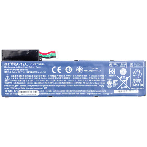 Аккумулятор для ноутбуков ACER Aspire M5-581T (AP12A3i) 11.1V 4850mAh (original)