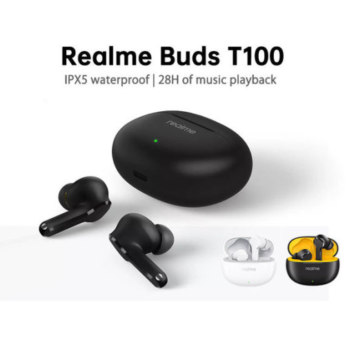 Бездротові навушники Realme TechLife Buds T100 Punk Black
