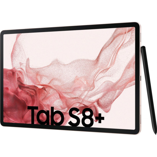 Samsung Tab S8 Plus - золотий Wi-Fi планшет з великим екраном 12,4 дюйма.