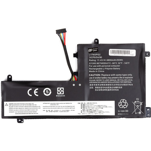 Аккумулятор PowerPlant для ноутбуков LENOVO Legion Y730 (L17M3PG2) (long cable) 11.4V 4800mAh