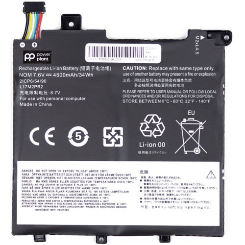 Аккумулятор PowerPlant для ноутбуков LENOVO V330-14ARR (L17M2PB2) 7.6V 4500mAh