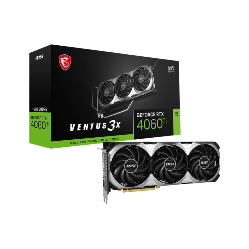 MSI GeForce RTX4060Ti 16Gb VENTUS 3X OC (RTX 4060 Ti VENTUS 3X 16G OC)