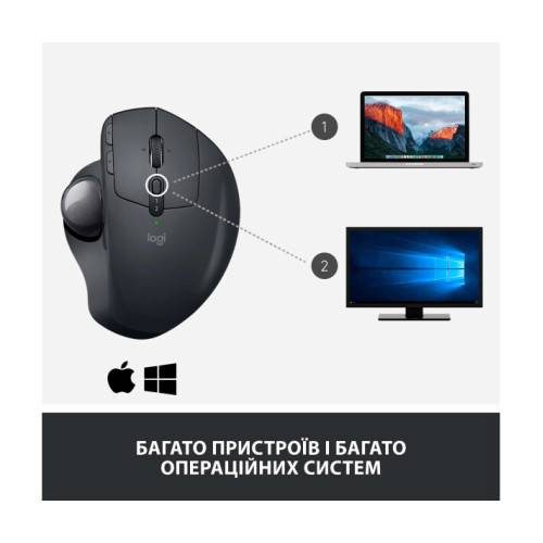 Logitech MX Ergo - комфортна бездротова миша для роботи на підвищенні ефективності