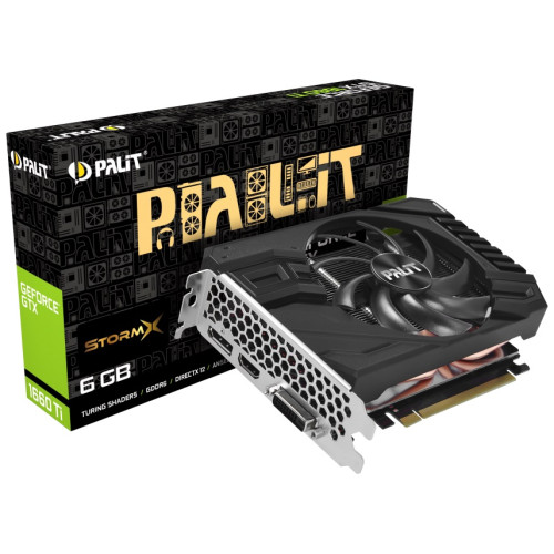 Видеокарта PALIT GeForce GTX 1660 Ti 6GB GDDR6 STORMX (NE6166T018J9-161F)