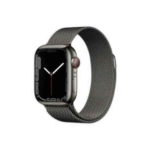 Apple Watch Series 7 GPS + Cellular 45mm Graphite S. Steel Case w. Graphite Milanese Loop (MKJJ3)
