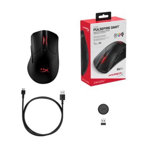 HyperX Pulsefire Dart Wireless Gaming Black (HX-MC006B, 4P5Q4AA)