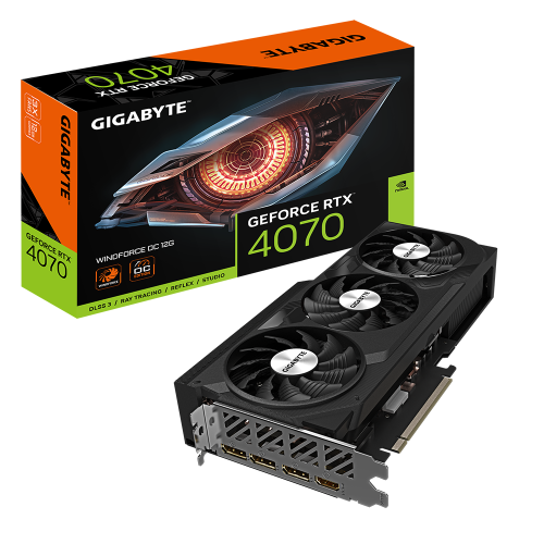 Gigabyte RTX 4070 WINDFORCE OC: мощная видеокарта с 12 ГБ памяти.