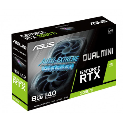 Видеокарта ASUS GeForce RTX3060Ti 8Gb DUAL MINI V2 LHR (DUAL-RTX3060TI-8G-MINI-V2)