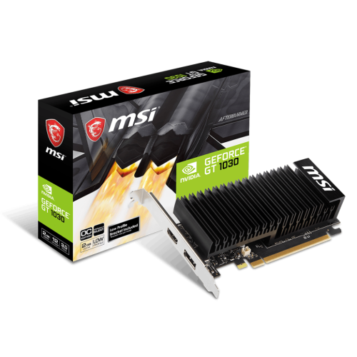Мощная видеокарта MSI GeForce GT 1030 2GB DDR4 LP OC