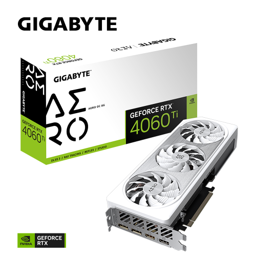 Gigabyte GeForce RTX4060Ti 8Gb AERO OC (GV-N406TAERO OC-8GD)