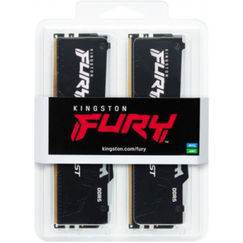 Kingston Fury (ex.HyperX) DDR5 32GB (2x16GB) 5200 MHz Beast RGB XMP (KF552C40BBAK2-32)