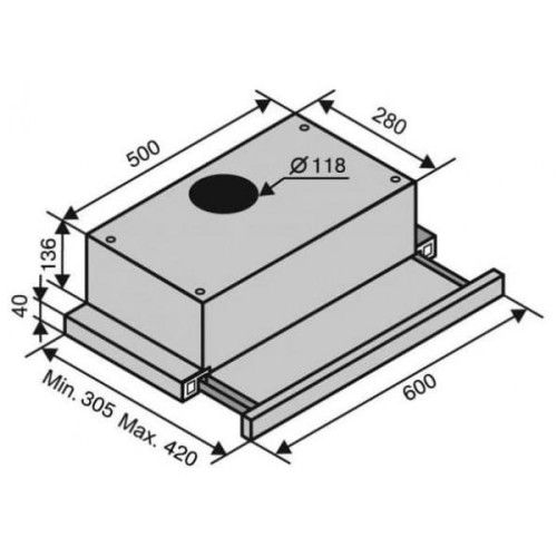 Ventolux GARDA 60 BK (750) SMD LED