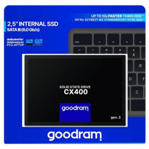 SSD  512GB GOODRAM CX400 Gen.2 2.5" SATAIII 3D TLC (SSDPR-CX400-512-G2)