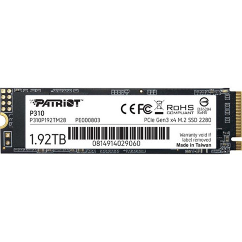 SSD 1.92TB Patriot P310 M.2 2280 PCIe NVMe 4.0 x4 TLC (P310P192TM28)
