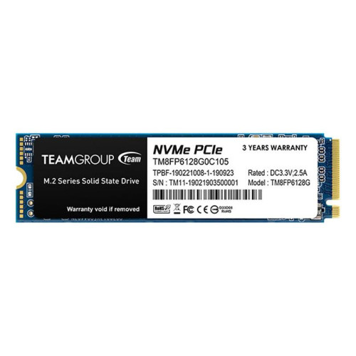 SSD 128GB Team MP33 M.2 2280 PCIe 3.0 x4 3D TLC (TM8FP6128G0C101)