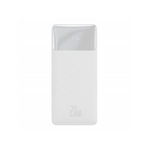 Baseus Bipow 20W Power Bank with Digital Display - 30,000mAh in White