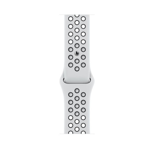 Apple Watch Nike Series 8 GPS 41mm Starlight Aluminum Case w. Summit White/Black Nike S. Band (MPGK3