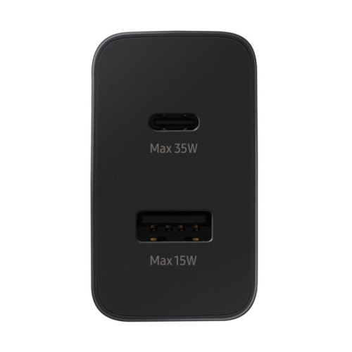 Samsung 35W PD Power Adapter Duo Black: Efficient Charging in a Sleek Design