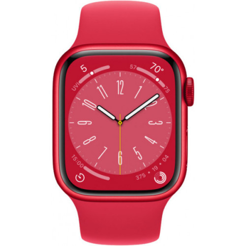 Apple Watch Series 8 GPS 45mm Product Red Aluminum Case w. Product Red S. Band M/L (MNUU3)