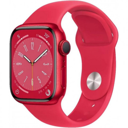 Apple Watch Series 8 GPS 45mm Product Red Aluminum Case w. Product Red S. Band M/L (MNUU3)