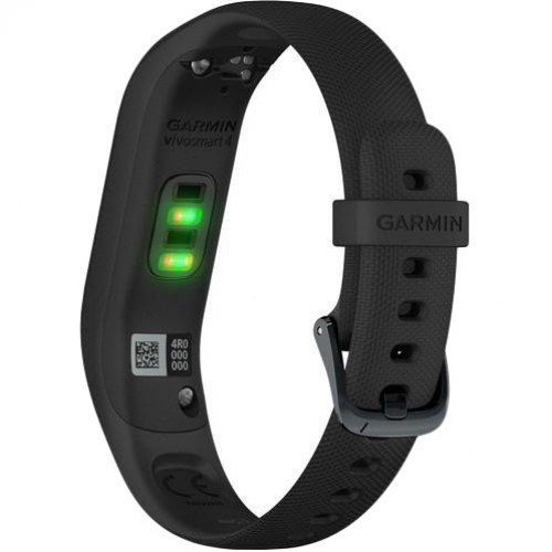 Garmin Vivosmart 4: Stylish Black Fitness Tracker with Midnight Hardware - Large Size