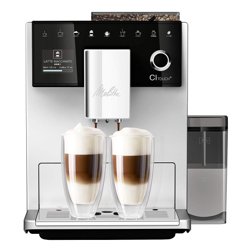 Melitta CI Touch Silver: элегантный кофейный автомат с современной технологией.