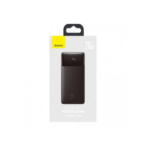 Baseus Bipow Digital Display Powerbank 20W 30000mAh Black (PPBD050401)