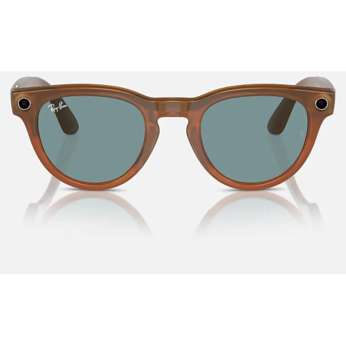 Ray-ban Meta Headliner Shiny Caramel Transparent/Teal Blue (Standard)