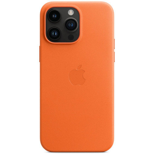 Новый Apple iPhone 14 Pro Max Leather Case Orange с MagSafe