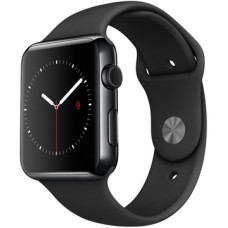 Apple Watch 42mm Series 2 Space Black Stainless Steel Case with Black Sport Band (MP4A2)