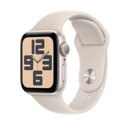 Apple Watch SE 2 GPS 40мм Starlight Aluminium Case зі Starlight Sport Band S/M (MR9U3) - стильний та функціональний годинник