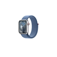 Apple Watch Series 9 GPS + Cellular 41mm Silver Alu. Case w. Winter Blue Sport Loop (MRHX3)