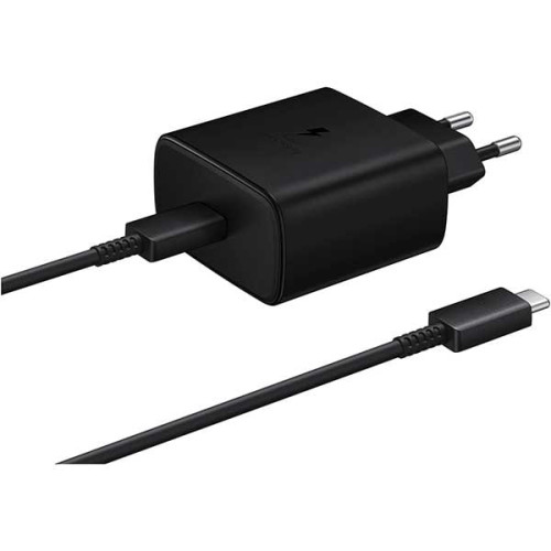 Samsung 45W Compact Power Adapter with Type-C to Type-C Cable Black (EP-T4510XBEG)