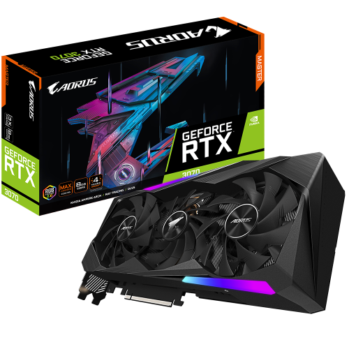 Видеокарта GIGABYTE AORUS GeForce RTX 3070 MASTER 8G (GV-N3070AORUS M-8GD 2.0)