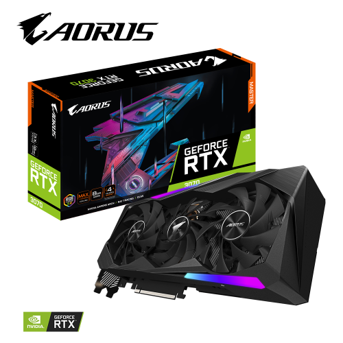 Видеокарта GIGABYTE AORUS GeForce RTX 3070 MASTER 8G (GV-N3070AORUS M-8GD 2.0)