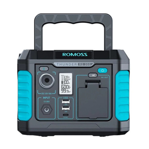 Резервна батарея Romoss RS300 Black Blue 600W (RS300-2B2-G153H)