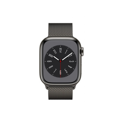 Apple Watch Series 8 GPS + Cellular 45mm Graphite S. Steel Case w. Milanese Loop Graphite (MNKW3/MNK