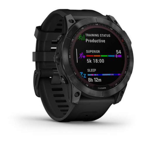 Garmin Fenix 7X Sapphire S. Black DLC Titanium w. Black Band (010-02541-22/23)