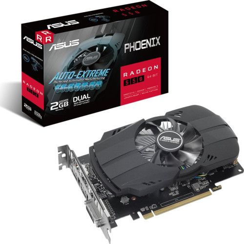 Asus Phoenix Radeon 550 2GB GDDR5: мощный видеоадаптер в миниатюрном корпусе.