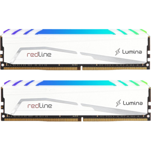 Mushkin 64 GB (2x32GB) DDR5 6400 MHz Redline Lumina RGB White (MLB5C640BGGP32GX2)