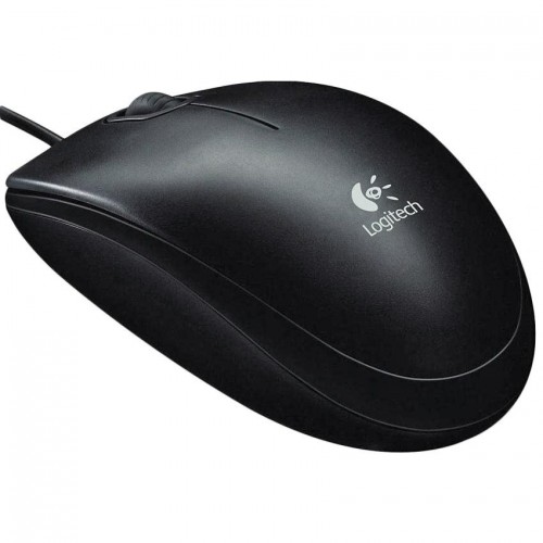 Logitech B100 Optical Mouse Black (910-003357)