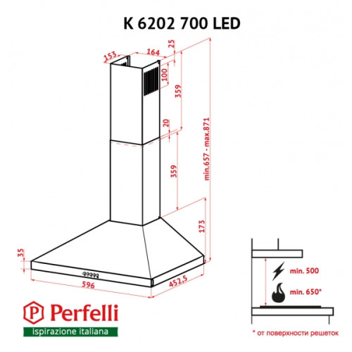 Perfelli K 6202 BL 700 LED