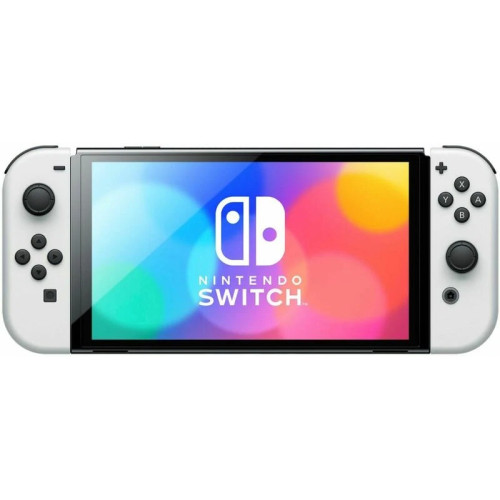 Портативная игровая приставка Nintendo Switch OLED with White Joy-Con