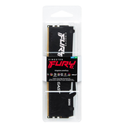Модуль памяті Kingston Fury (ex.HyperX) DDR5 16GB 5600 MHz FURY Beast RGB (KF556C40BBA-16)